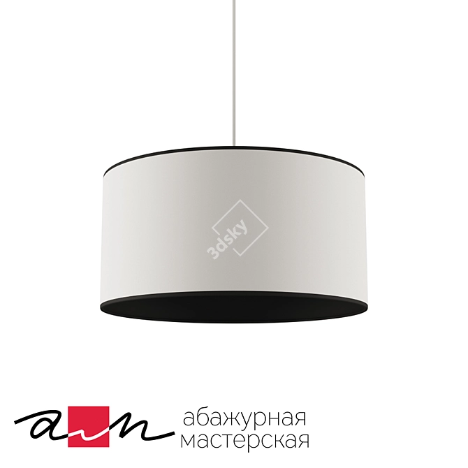 Double Color Pendant Lamp (OM) 3D model image 1