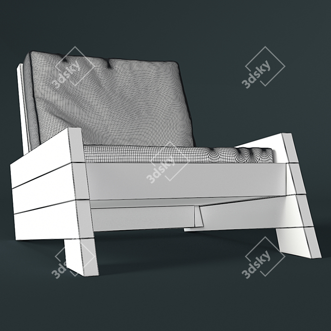 Elegant Asturias Chair: Stylish and Comfortable 3D model image 3