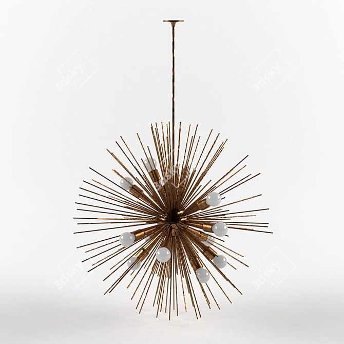 Zanadoo Sputnik Pendant: Illuminate in Style 3D model image 1