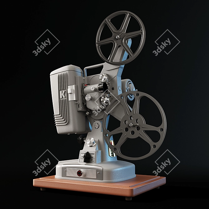 Vintage Keystone 8mm Cinema Projector 3D model image 1