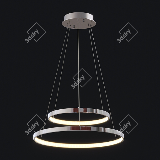 ET2 Hoops LED Pendant: Elegant Lighting Solution 3D model image 1