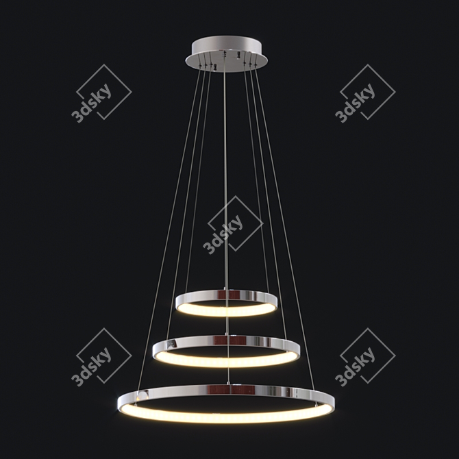 Modern ET2 Hoops LED Pendant 3D model image 1