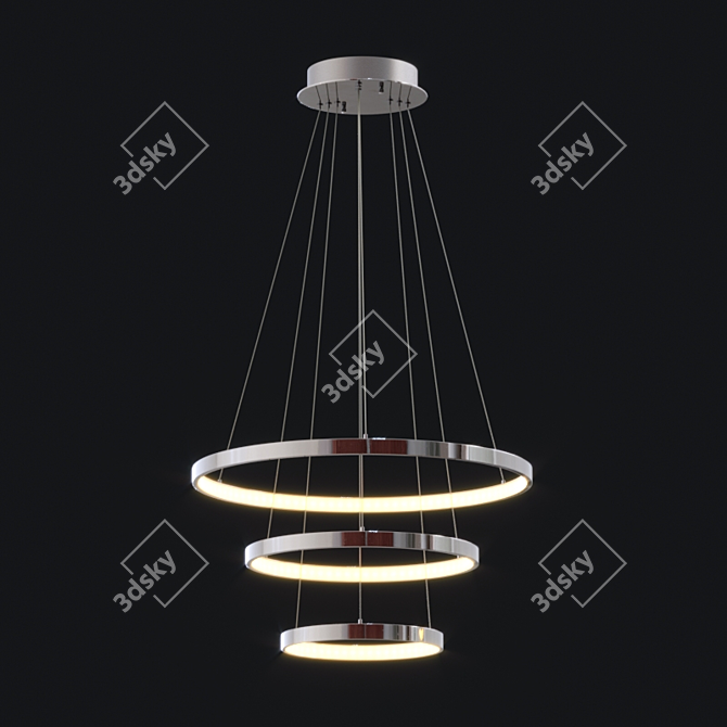 Modern ET2 Hoops LED Pendant 3D model image 2