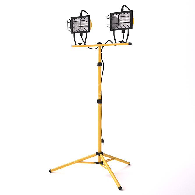 Versatile Tripod Worklight: Durable Construction for All Projects 3D model image 1