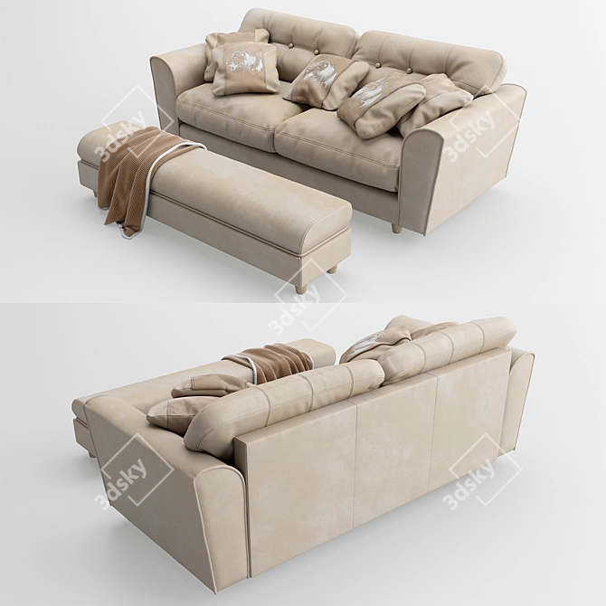 Arden Lion Sofa 3D model image 2