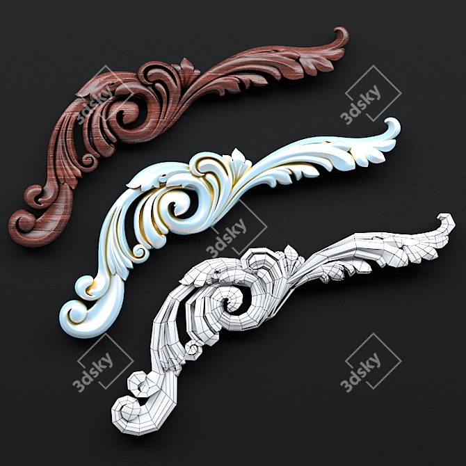 Title: Precision CNC-Cut Decorative Coal 3D model image 1