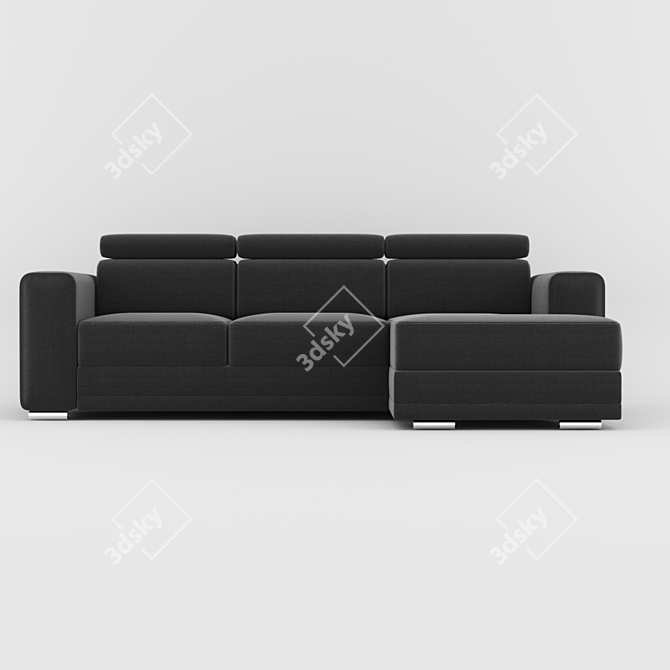 Modern UVW Mapped Soleil Sofa 3D model image 2