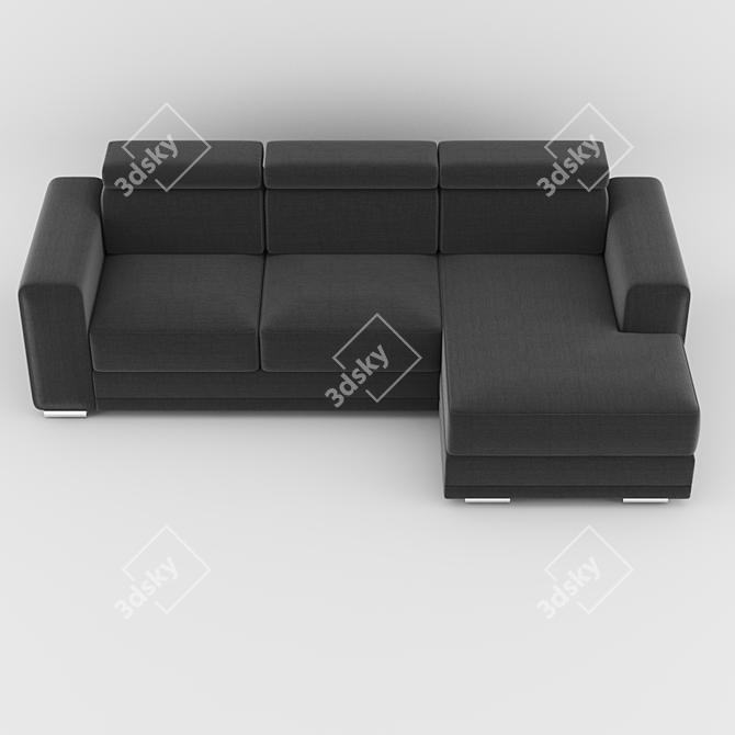 Modern UVW Mapped Soleil Sofa 3D model image 3