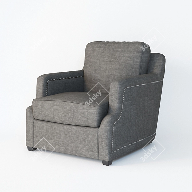 Bernhardt Clinton Chair - Sleek and Stylish Seating 3D model image 1