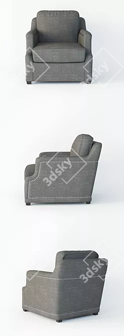 Bernhardt Clinton Chair - Sleek and Stylish Seating 3D model image 2