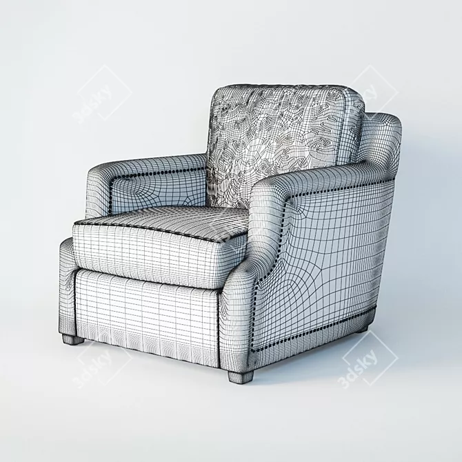 Bernhardt Clinton Chair - Sleek and Stylish Seating 3D model image 3