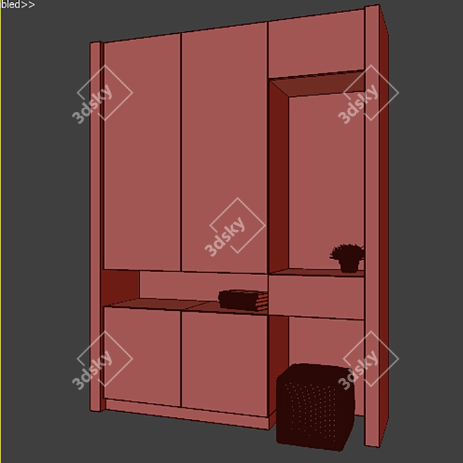 Ready-to-use Holl Furniture 3D model image 3