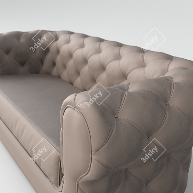 Elegant Chester Sofa 3D model image 3