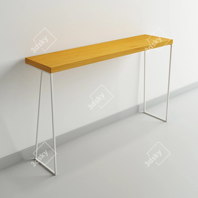 Minimalist Console Table: Modern Design with Simple Elegance 3D model image 1