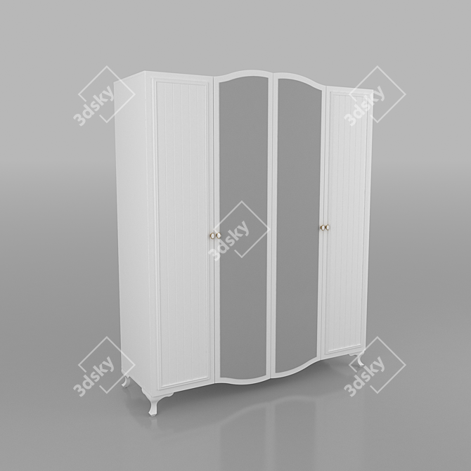 Gloriya Wardrobe: Timeless Elegance for Your Home 3D model image 1