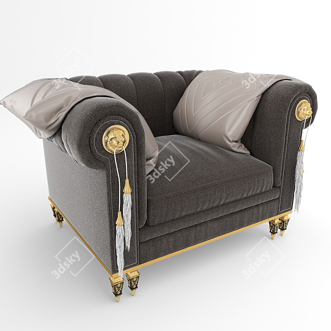 Stylish Sirius Corner Seat 3D model image 1