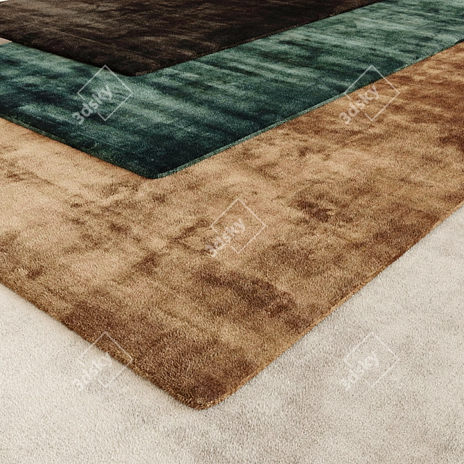 Luxury Faux Fur Carpet 3D model image 1