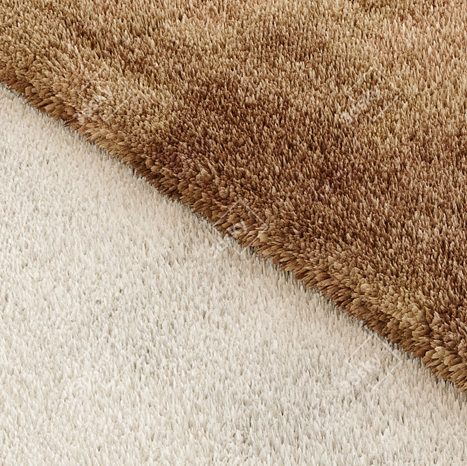 Luxury Faux Fur Carpet 3D model image 2