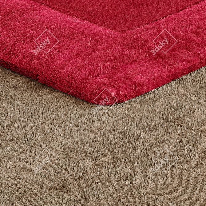 Luxury Faux Fur Carpet 3D model image 2