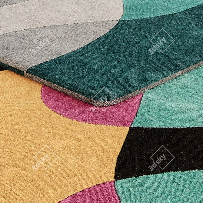Luxurious Fur Carpet for Cozy Comfort 3D model image 2