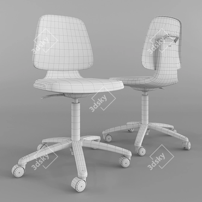 Bimos Labsit 9123: Ergonomic Lab Chair 3D model image 3