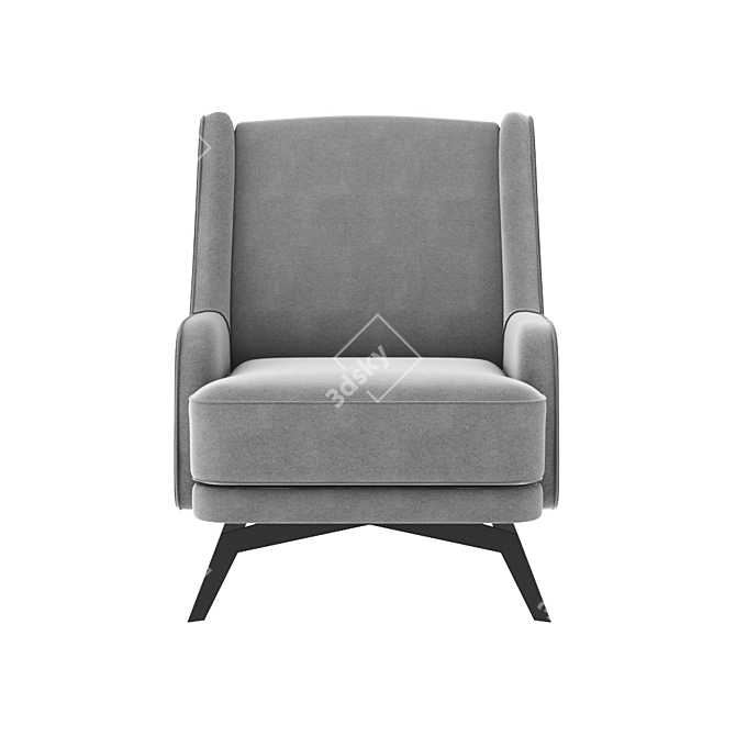 Modern Milan Armchair: Stylish and Comfortable 3D model image 2