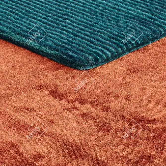 Luxurious Genuine Fur Carpet 3D model image 2