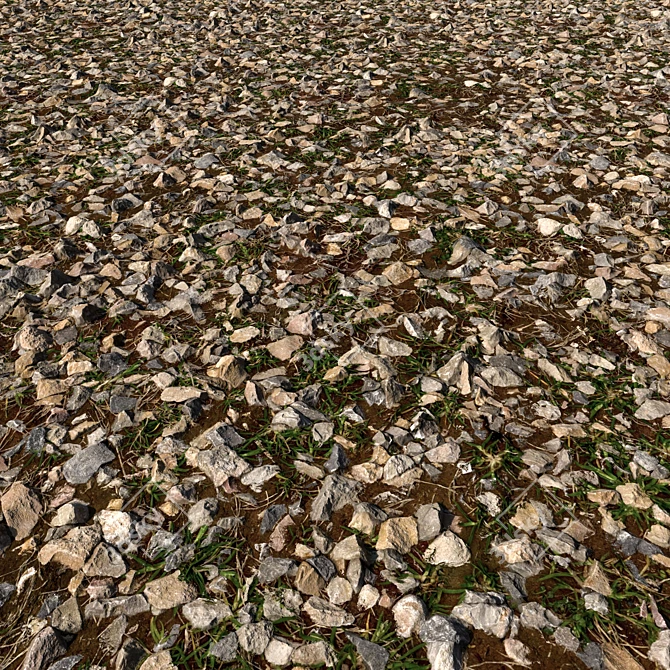 High-Res Stone Texture Set 3D model image 1