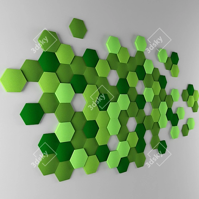 Fluffo 3D Wall Panel 3D model image 2