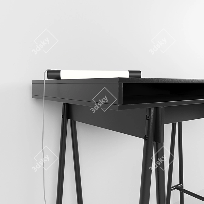 IKEA SPANST Set: Table Top, Standing Support, Noticeboard, LED Light Stick 3D model image 2