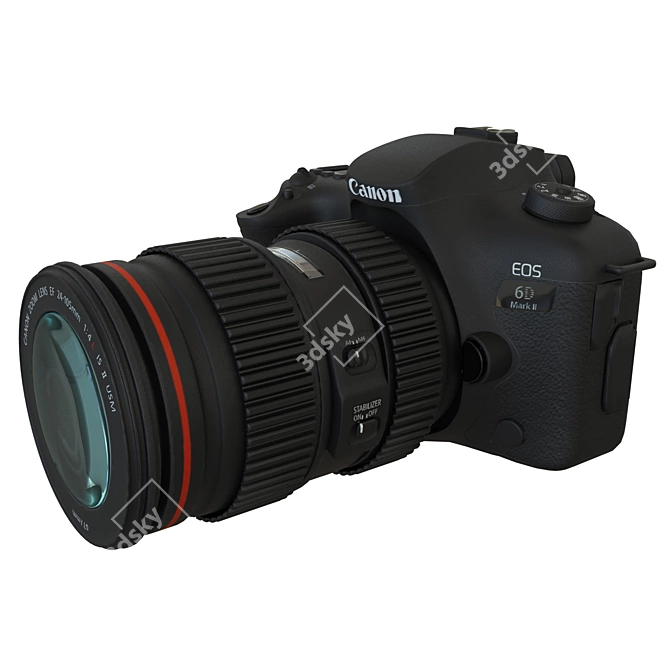 Canon EOS 6D mk2: High Quality 2011 Version 3D model image 1