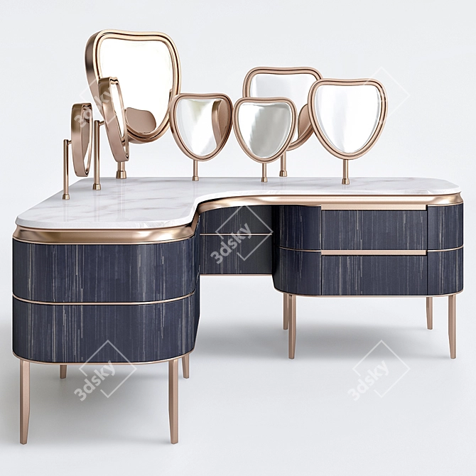 Natevo Kara Dressing Table 3D model image 1