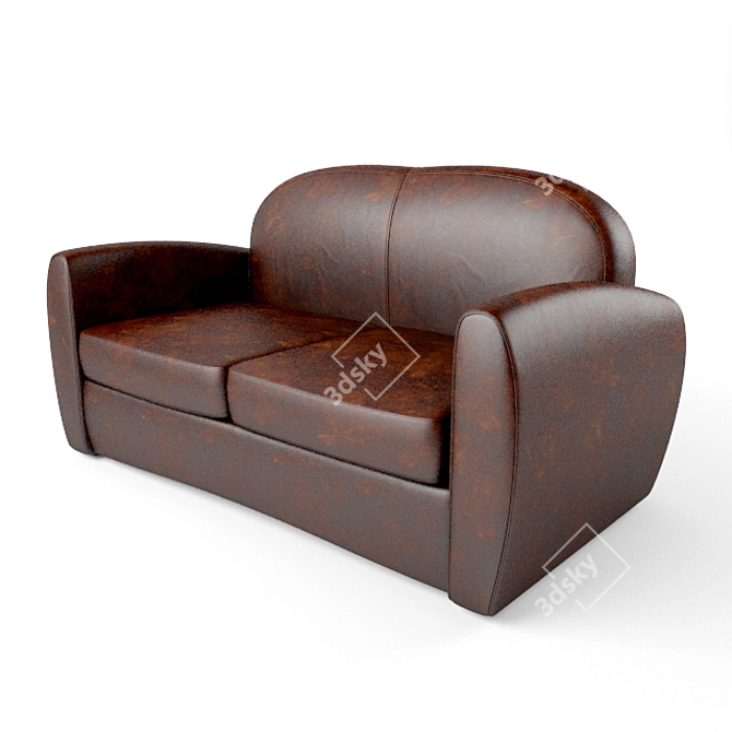 Cozy Comfort: Residential Sofa 3D model image 2