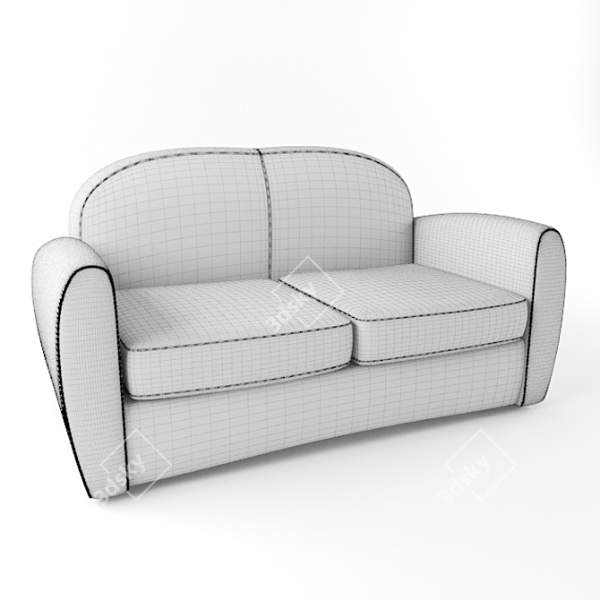 Cozy Comfort: Residential Sofa 3D model image 3