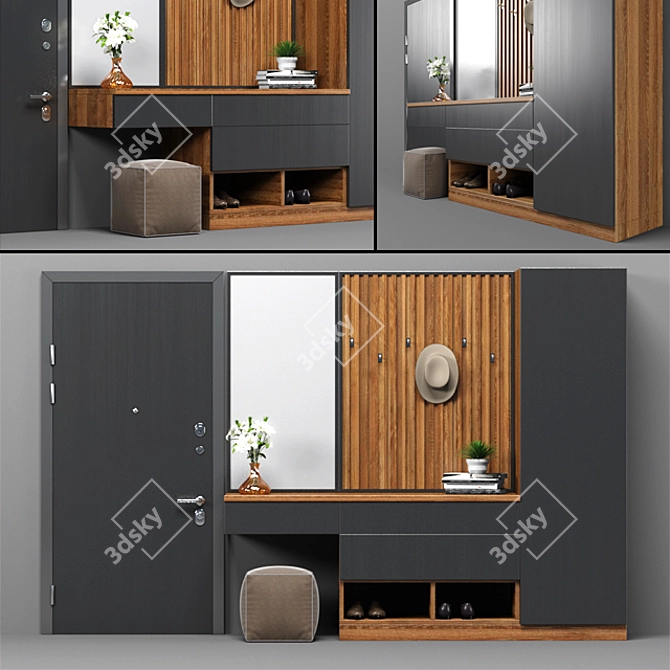 Ready-to-Use Furniture Set 3D model image 1