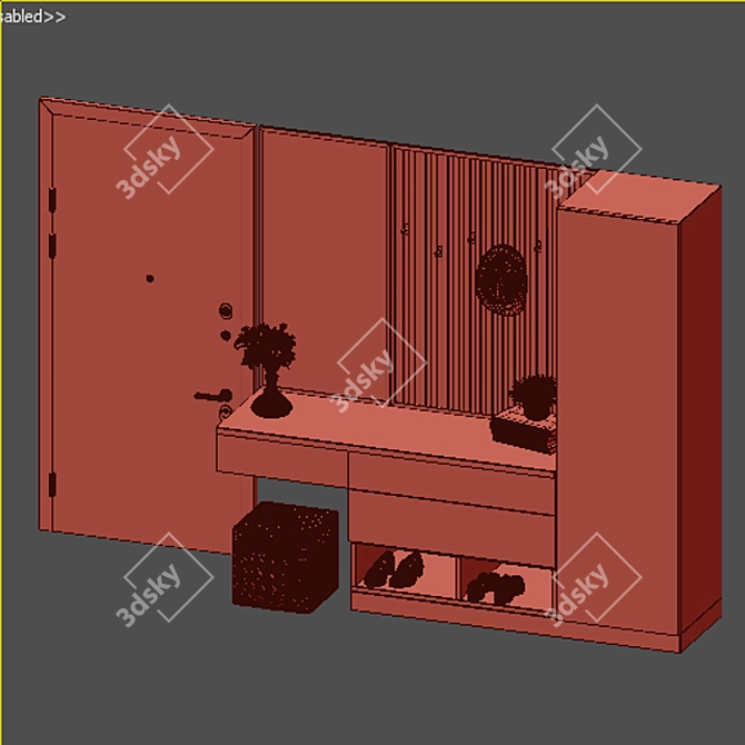 Ready-to-Use Furniture Set 3D model image 3