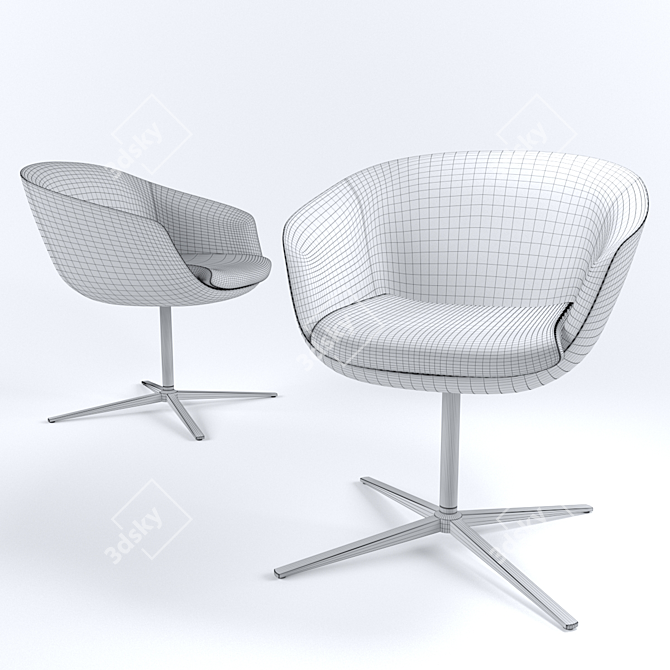 Sleek Comfort: Bob Chair 3D model image 2