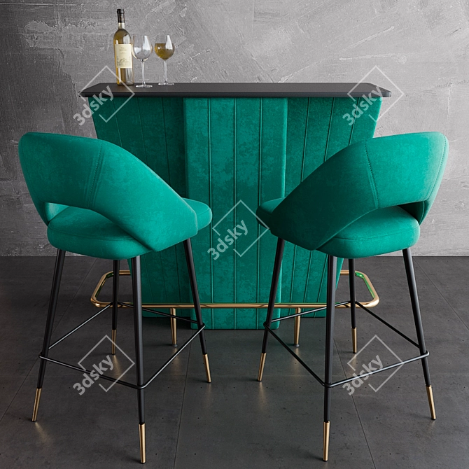 Elegant Bar Bolton & Avorio: Perfect for Any Space 3D model image 1