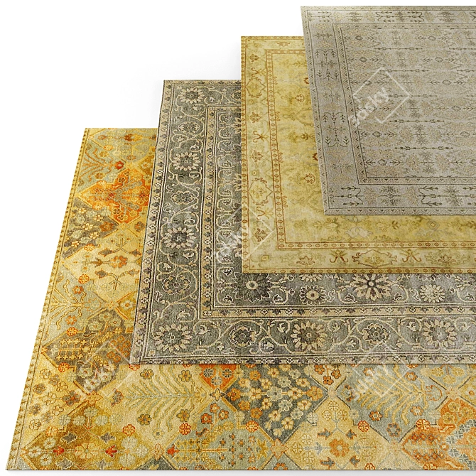 Soft & Stylish Floor Covering 3D model image 1