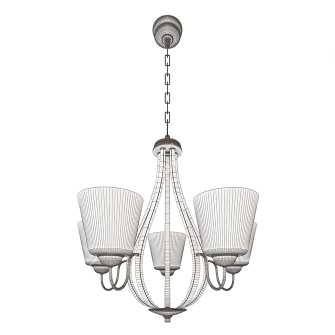 Elegant Arden Chandelier: A Stunning Lighting Fixture 3D model image 2