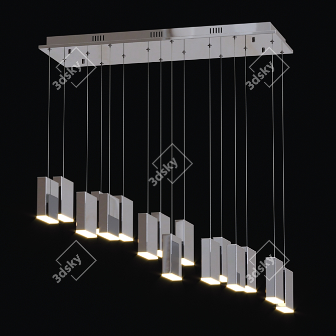 Sleek ET2 Brick LED Pendant 3D model image 1