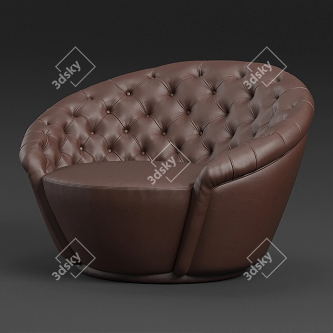 Visionnaire Agon Armchair: Sleek and Stylish 3D model image 1