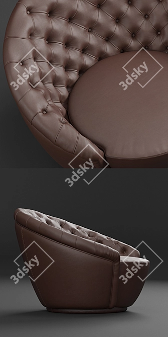 Visionnaire Agon Armchair: Sleek and Stylish 3D model image 2