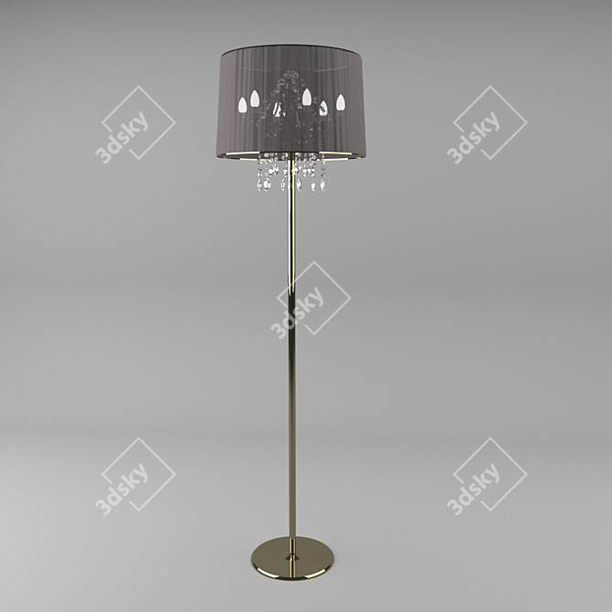 Crystal Floor Lamp 3D model image 1