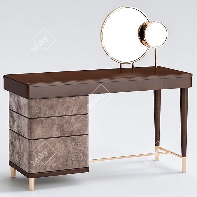 Elegance in Motion: Smania Dressing Table 3D model image 1