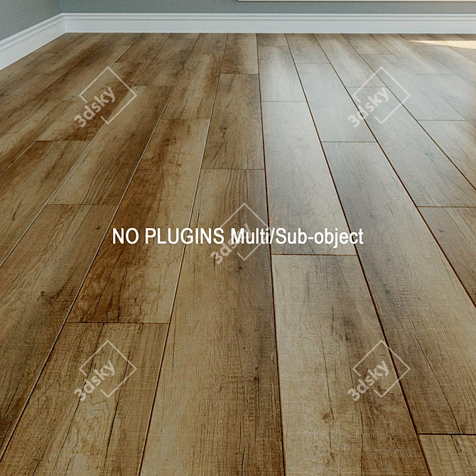  Wineo Laminate Flooring: Natural Wood Design 3D model image 1