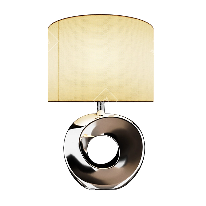 Modern Chrome Polo Table Lamp 3D model image 1