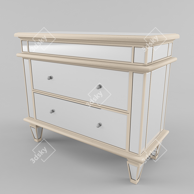 Classic Chest of Drawers 3D model image 1