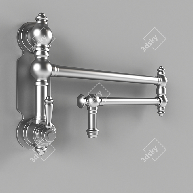 Classic Single Handle Pot Filler 3D model image 1