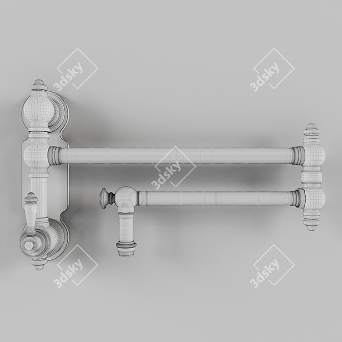 Classic Single Handle Pot Filler 3D model image 3